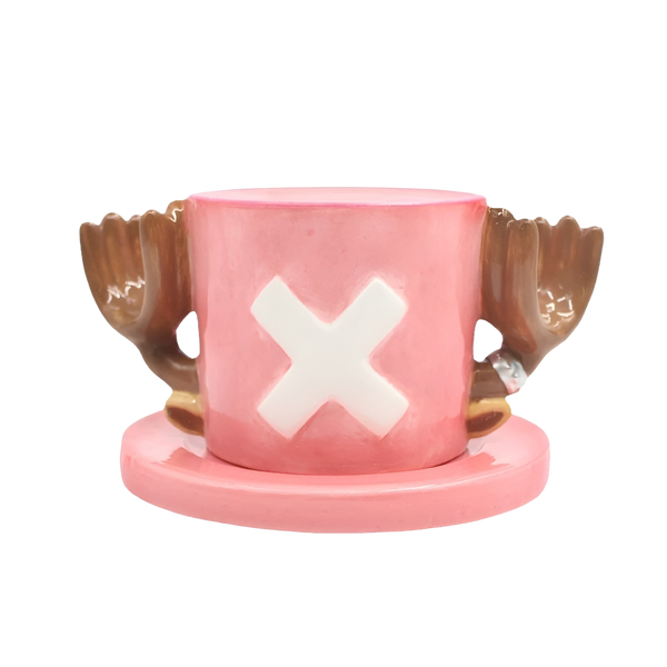 taza ceramica hecha a mano de chopper de one piece