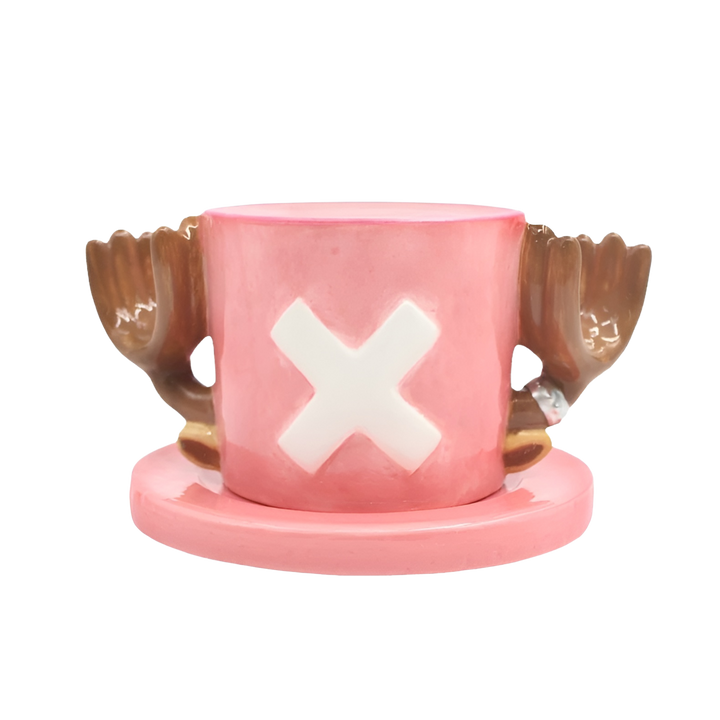 taza ceramica hecha a mano de chopper de one piece