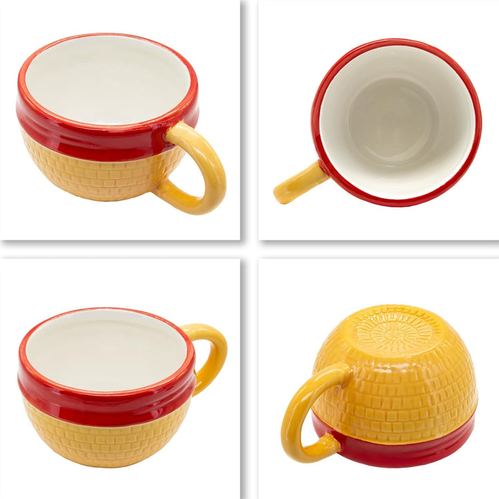 taza luffy gorro sombrero de paja ceramica