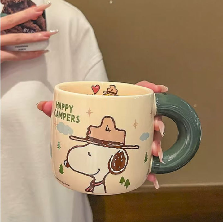taza tazon snoopy campista 